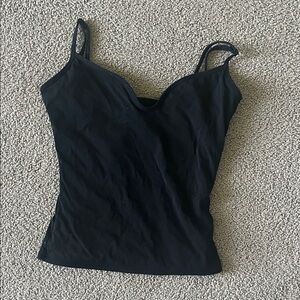 Women's Black V-Neck Camisole Tank Top